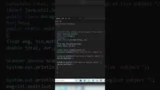 Program Calculate Total and Average Marks Of 5 Subject in 60 second 