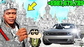 Franklin Poor Life To Rich Life And Shinchan,pinchan & Chop Earn $1000,000,000 in gta 5 || SumitOP