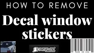 How to remove community stickers decal from car window - EASY DIY