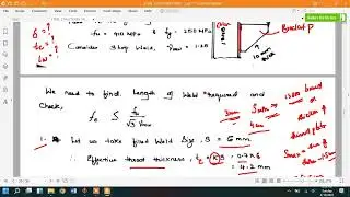 #6 Problem on Type - 2 Bracket Connection | Fillet Weld