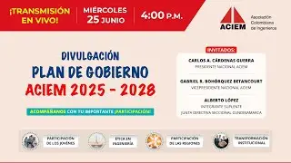 ¡Acompáñanos con tu importante participación y conoce el Plan de Gobierno ACIEM 2025 - 2028!