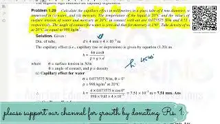 FLUID MECHANICS || R.K BANSAL|| CHAPTER 1 || Properties of Fluids || Example 1.29
