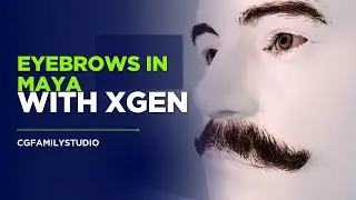 Groom Realistic Eyebrows in Maya with XGen – Quick 3D Tutorial - 