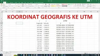 Cara konversi koordinat geografis ke utm dengan surfer