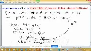 Sylow p Subgroup