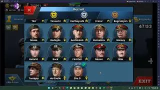 World Conqueror 4 generals recruit mod lasted version & troop, skill