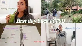 First day of College at FSU (spring semester)