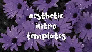 Aesthetic Intro Template No Text | Free Download #introyoutube #introaesthetic