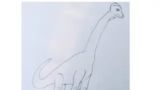 Марусяс. Marusyas. Рисуем с малышами динозавра (брахиозавра). Draw with baby dinosaur, Brachiosaurus