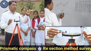 Prismatic compass Resection method survey: use of prismatic