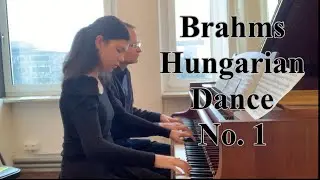 Brahms - Hungarian Dance No.1 for Piano 4 hands - Duet with Lucy