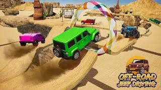 Jeep Driving Stunt 3D Games Gameplay Part 1 by 3Bees Studio