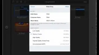 GarageBand - Sharing Your Audio File with Others
