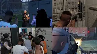 The Prisoners Push the PD minutes Before Tsunami (Multiple POVs) | GTA RP NoPixel 3.0