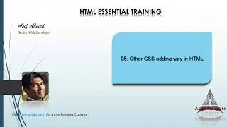 HTML Essential Training Bengali   05  Other CSS adding way in HTML