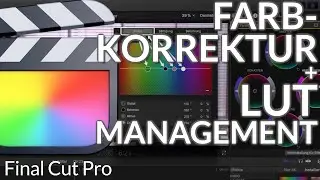 The color correction with curves and LUT management