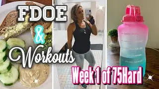 FULL DAY OF EATING & WORKOUTS | WEEK 1 OF 75 HARD | IN WITH JEN