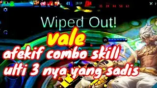 vale efektif combo skill | ulti 3 nya yang sadis