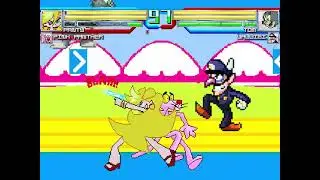 Mugen - Panty and Pink Panther vs Tom and Waluigi