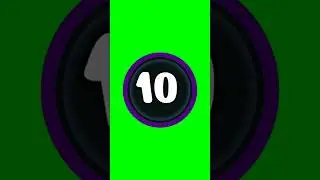 10 second countdown timer with sound effect green screen 