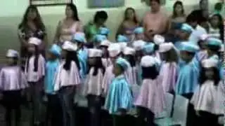 hino de Orizona-GO cantado pelos alunos do Parquinho 2013