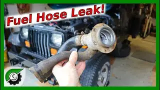Fuel Hose Leak: Fuel filler and vent hose removal