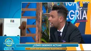Consejos para evitar una extorsión telefónica en venga la alegría