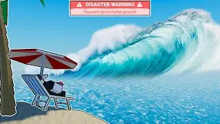 SURVIVING NATURAL DISASTERS in Roblox...