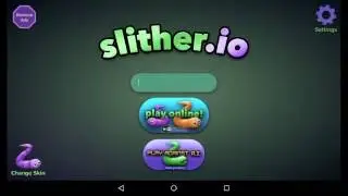 Slither.Io на Андроид. (Геймплей против ботов)