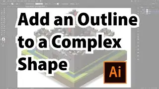 Outline complex shapes in Illustrator