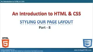 HT11002-08 - An Introduction to HTML - Part-8