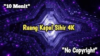 Video Latar Belakang Ruang Kapal Sihir 4K 