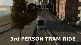 Gameplay | Cities Skylines 2 : Tram ride [University-Train Station]