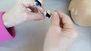 Кукла Победа Ставим ресницы и делаем парик