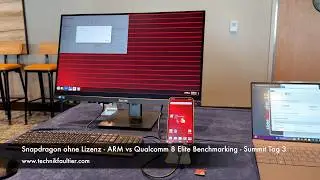 Snapdragon ohne Lizenz - ARM vs Qualcomm  8 Elite Benchmarking - Summit Tag 3