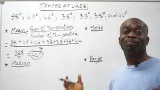 Statistics:  Mean, Median, Mode, And Range