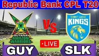 🔴 Live GUY vs SLK Live Score  26th Match ||Guyana Amazon Warriors vs Saint Lucia Kings Live Cricket