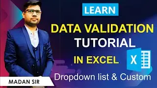 Ms-Excel: Data Validation uses explained in hindi || Best Explaination Ever.
