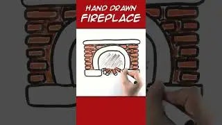 Hand Drawn Fireplace
