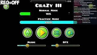 Geometry Dash | CraZy III (Stream 1)