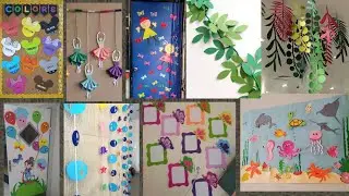 School wall and classroom decoration ideas, class door decoration ideas