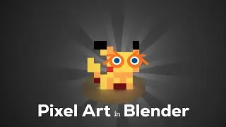 HOW TO MAKE PIXEL ART IN BLENDER | QUESTION SPOT | TUTORIAL