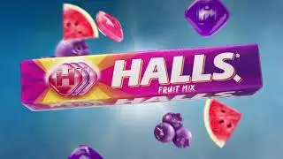 Libérate con la frescura de un Halls Fruit mix