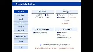 Document Setup Wizard: Professional Word Document Layout and Formatting in Less Than a Minute