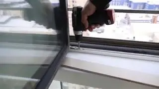 Снимаем створку Schüco (Шуко)