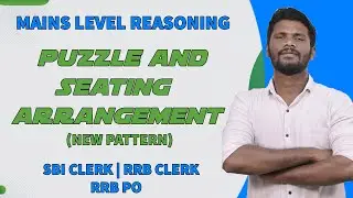 PUZZLE & SEATING ARRANGEMENT  | DAY - 25 | MAINS LEVEL | SBI CLERK | RRB CLERK | RRB PO | JD