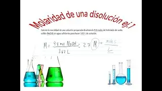 Molaridad de una disolución ej.1