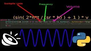 python sound generation 9 lines - Using aplay-