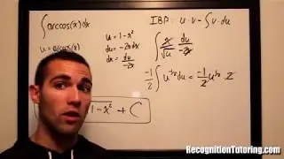 Integral of Arccos x - Table of Integrals