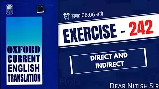 Exearcise - 242 Oxford Current English Translation | Current English Translation